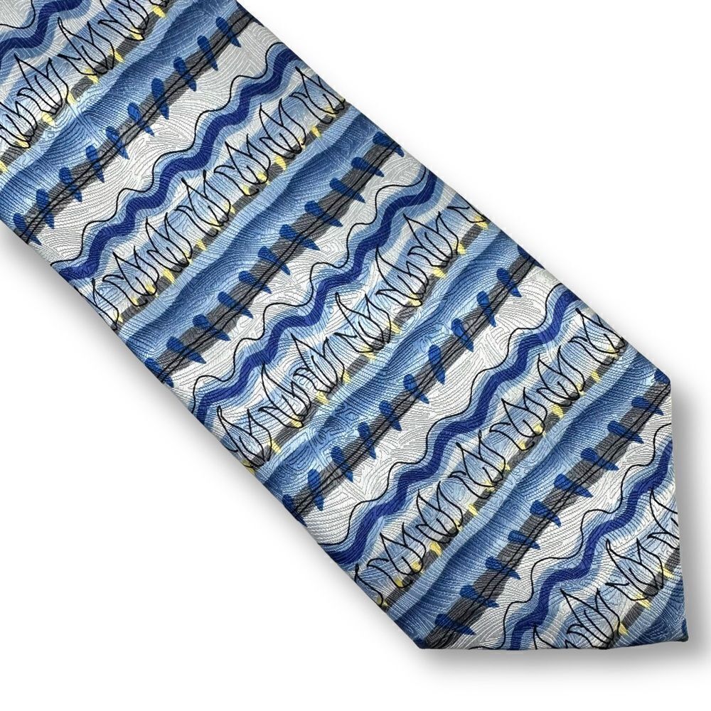 J. Garcia‎ Wetlands II Collection Twenty Five blue gray Tie